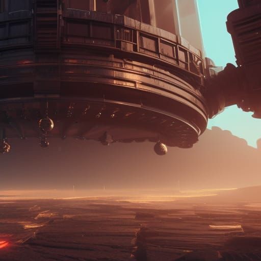 Futuristic Sci-Fi Mech Design in 8K