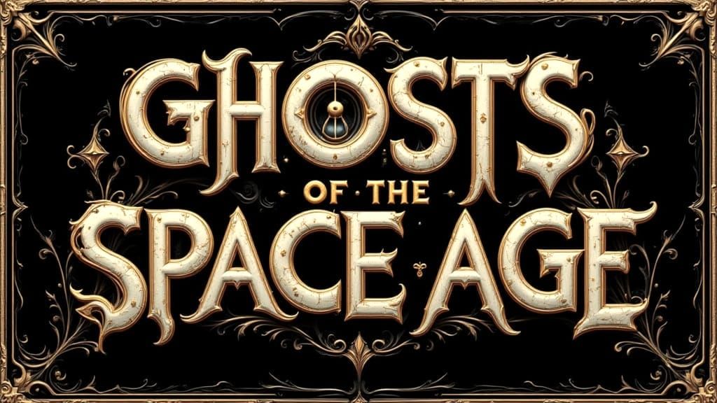 Retro Futuristic Space Odyssey Letters