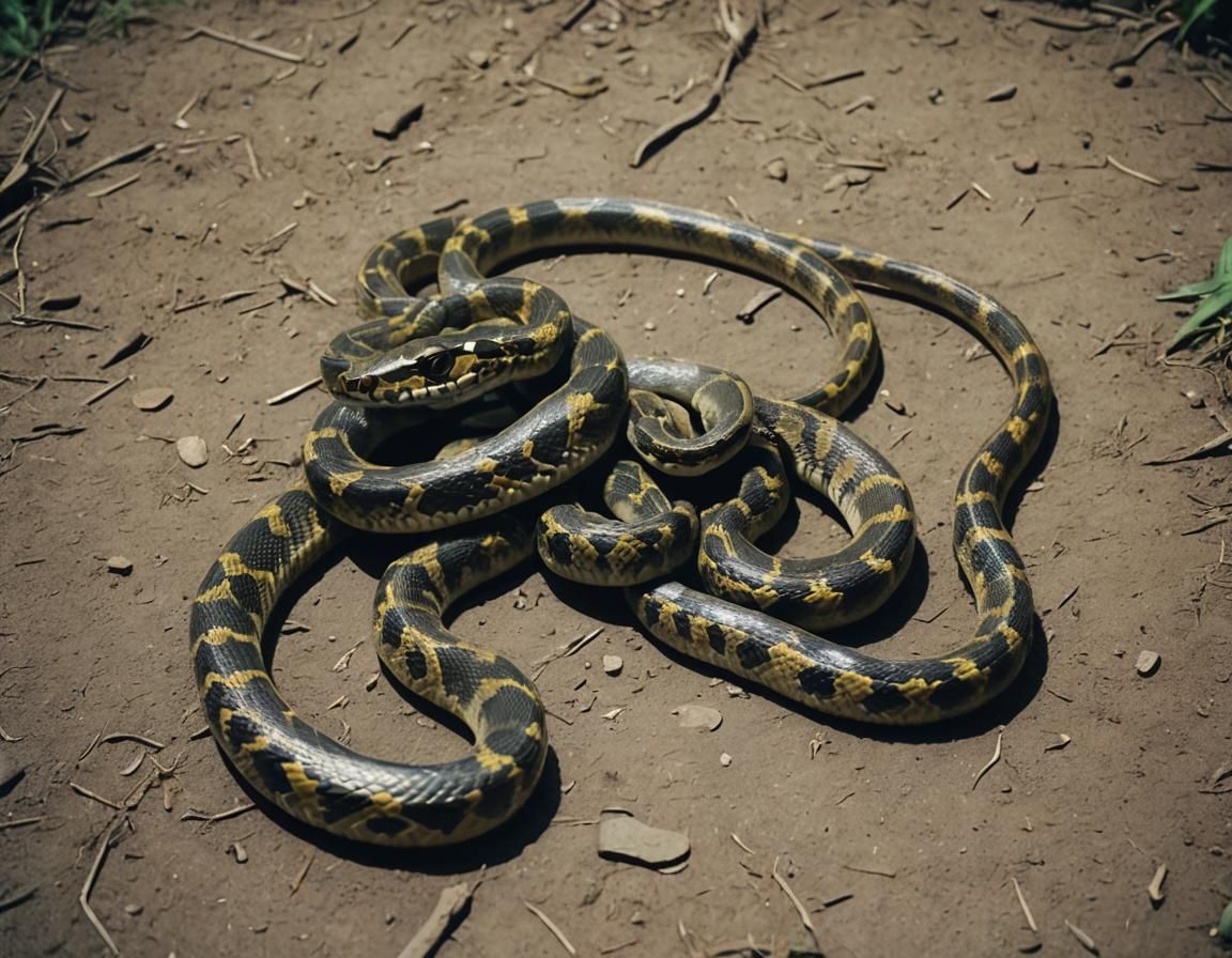 Dramatic Cinematic Snake Film Still