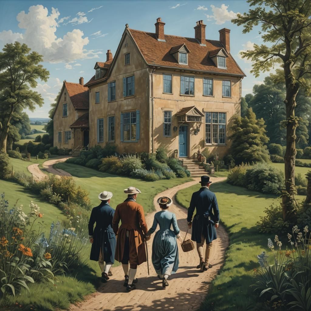 18th Century Friends Visit Glass House