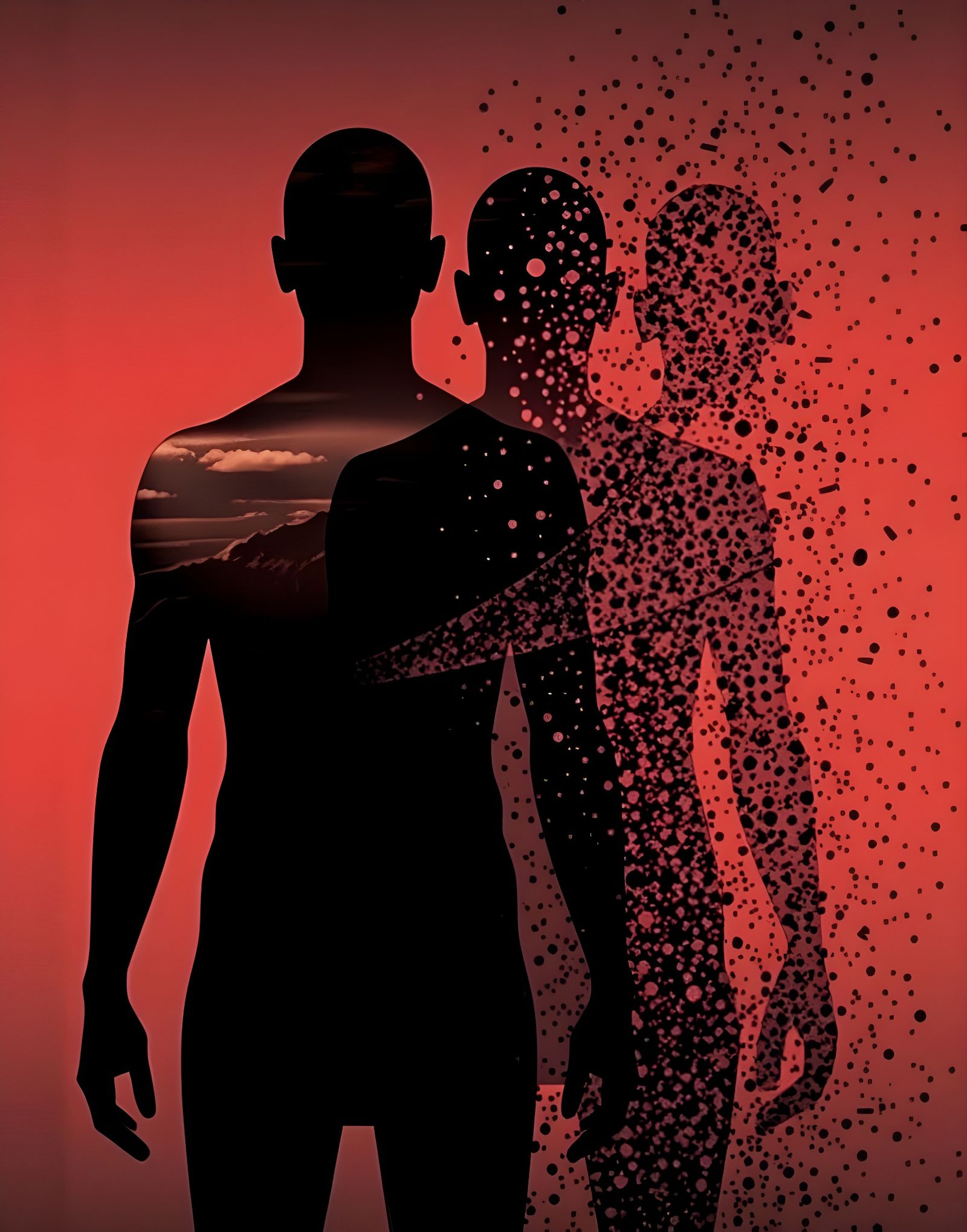 Anatomically Accurate Figure Emerges from Vibrant Gradient