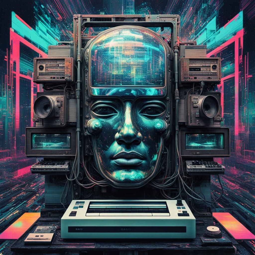 Dreamy Glitch Art with Vintage Tech