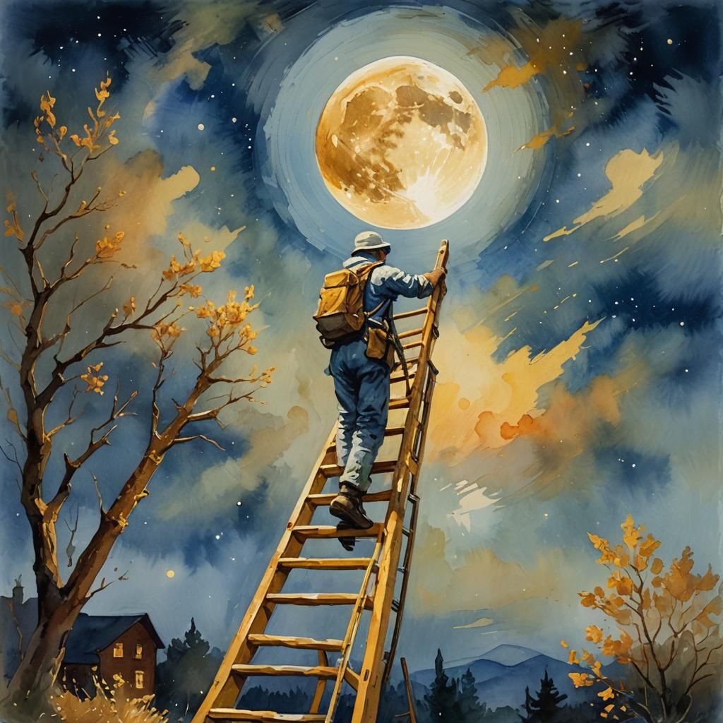 Impressionist Masterpiece: Climbing to the Celestial Realm
