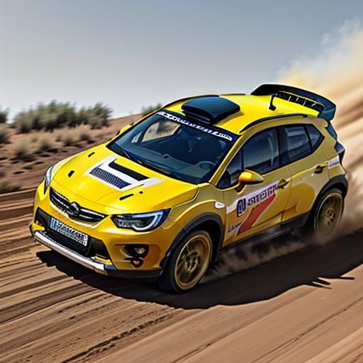 Opel crossland rally car