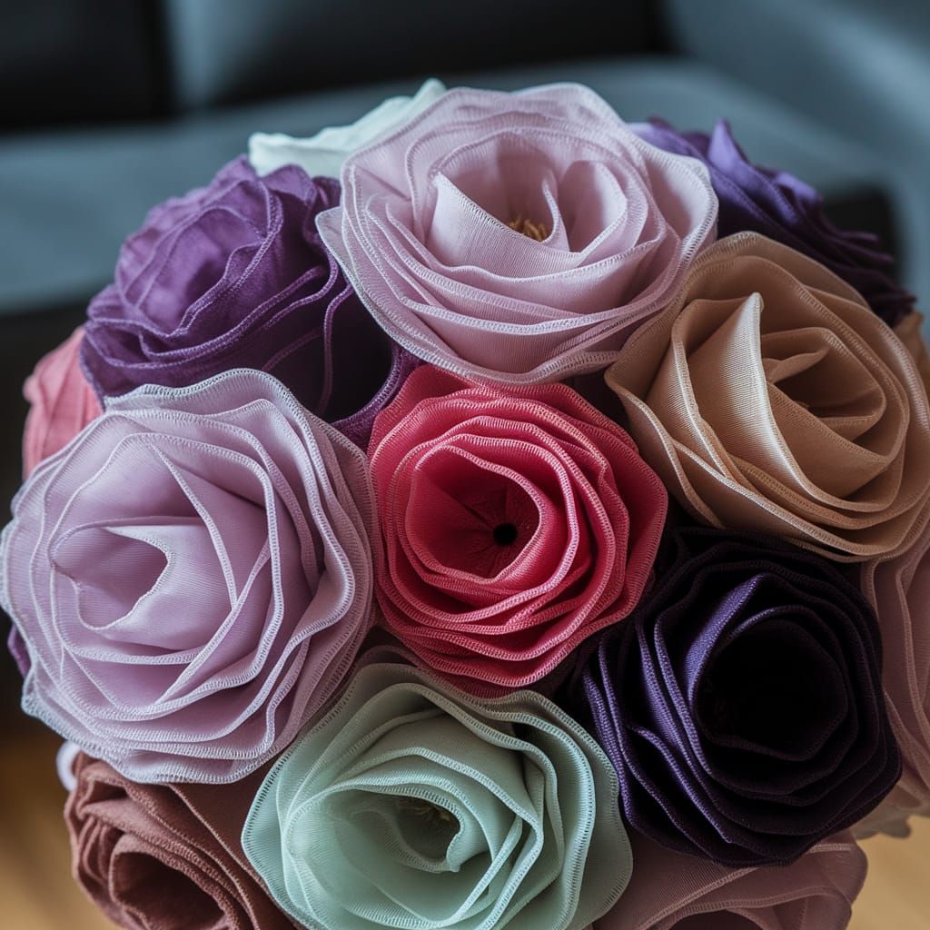 Vibrant Tights Flower Bouquet in Soft Focus