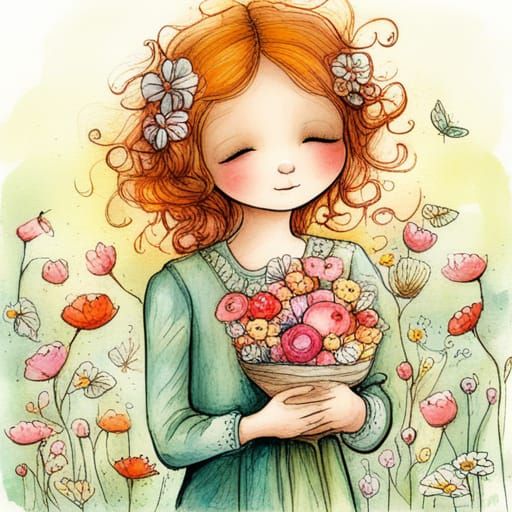 Garden of Friendship in Sarah Kay Style