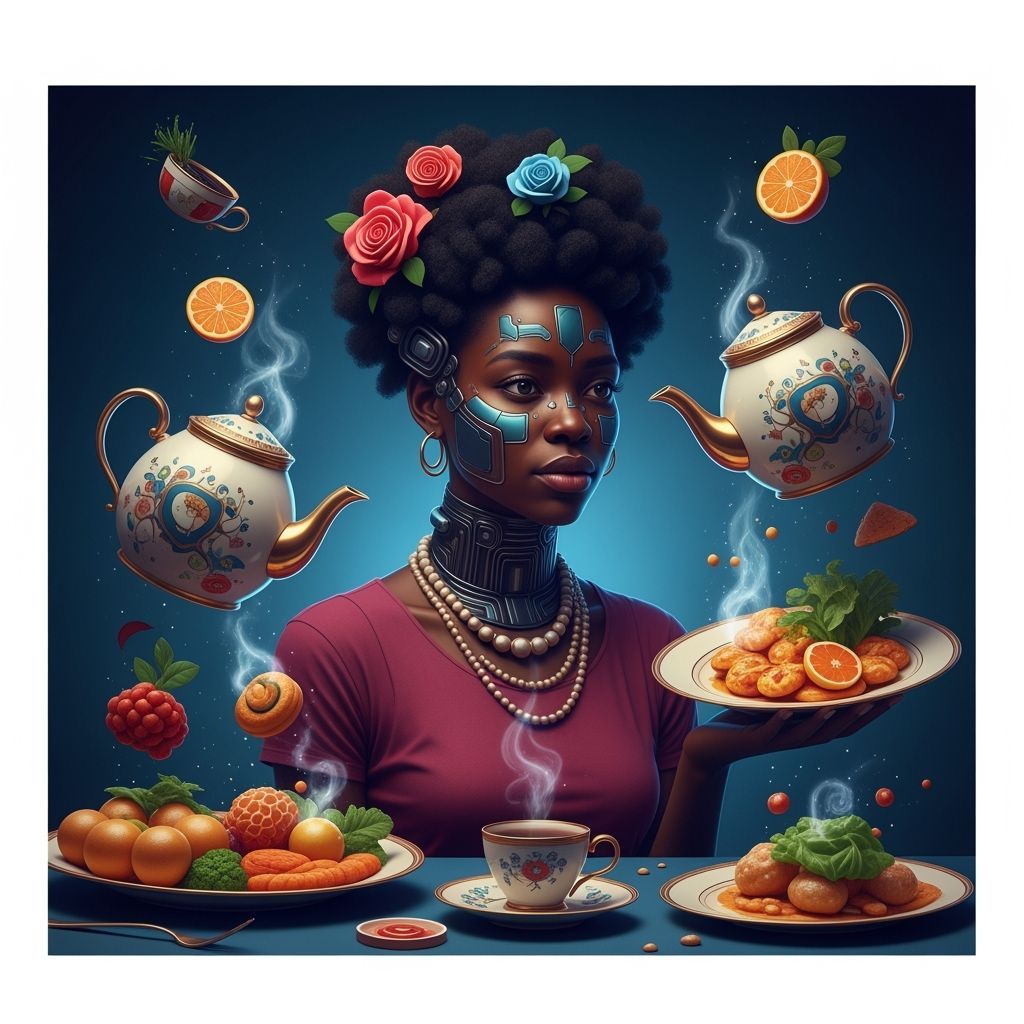 Afrofuturistic Magic Dishes and Enchanted Teapots