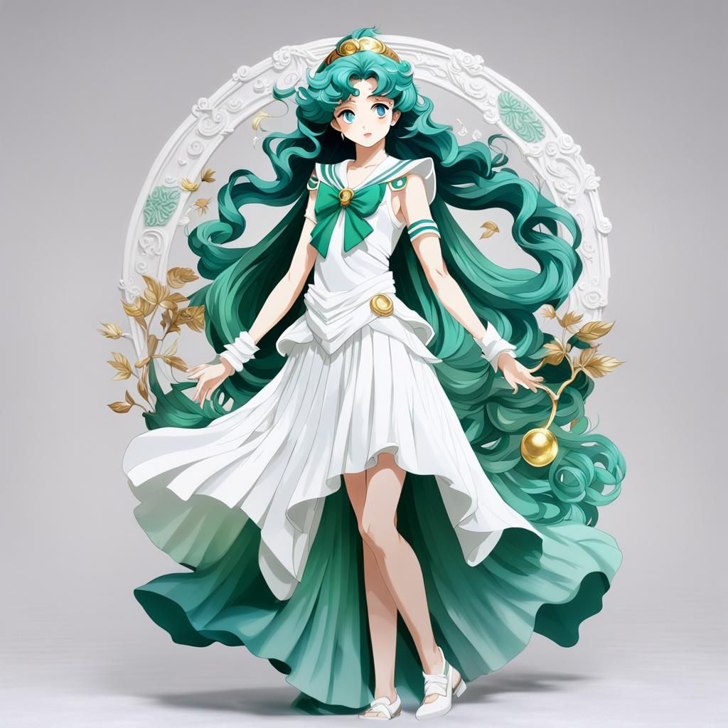 Sailor Neptune (White toga-style dress), Michelangelo, Naoko...