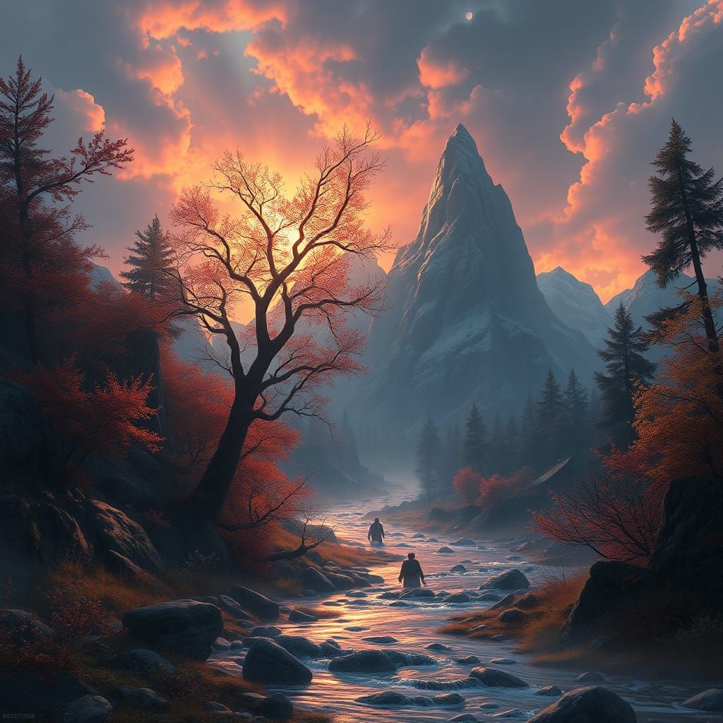 Fantastical Seasons in Detailed Matte Painting