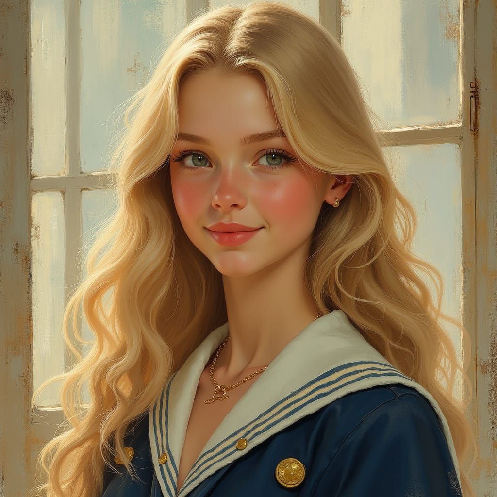 Sailor Girl in Soft Focus