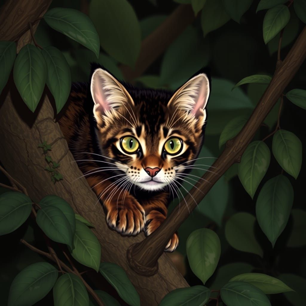 Kodkod: South American Wild Cat Portrait