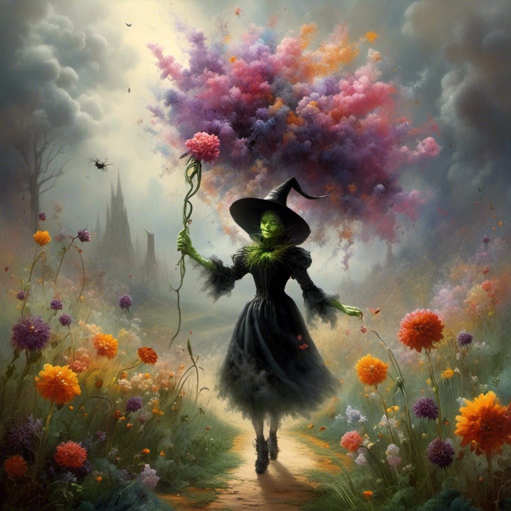 Wicked Witch Turns Munchkin Into Flower