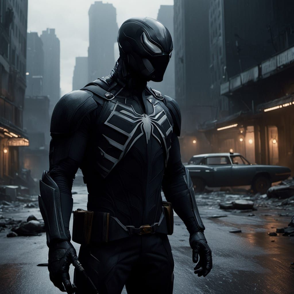 Venom's Dark Bond: Gritty Urban Encounter