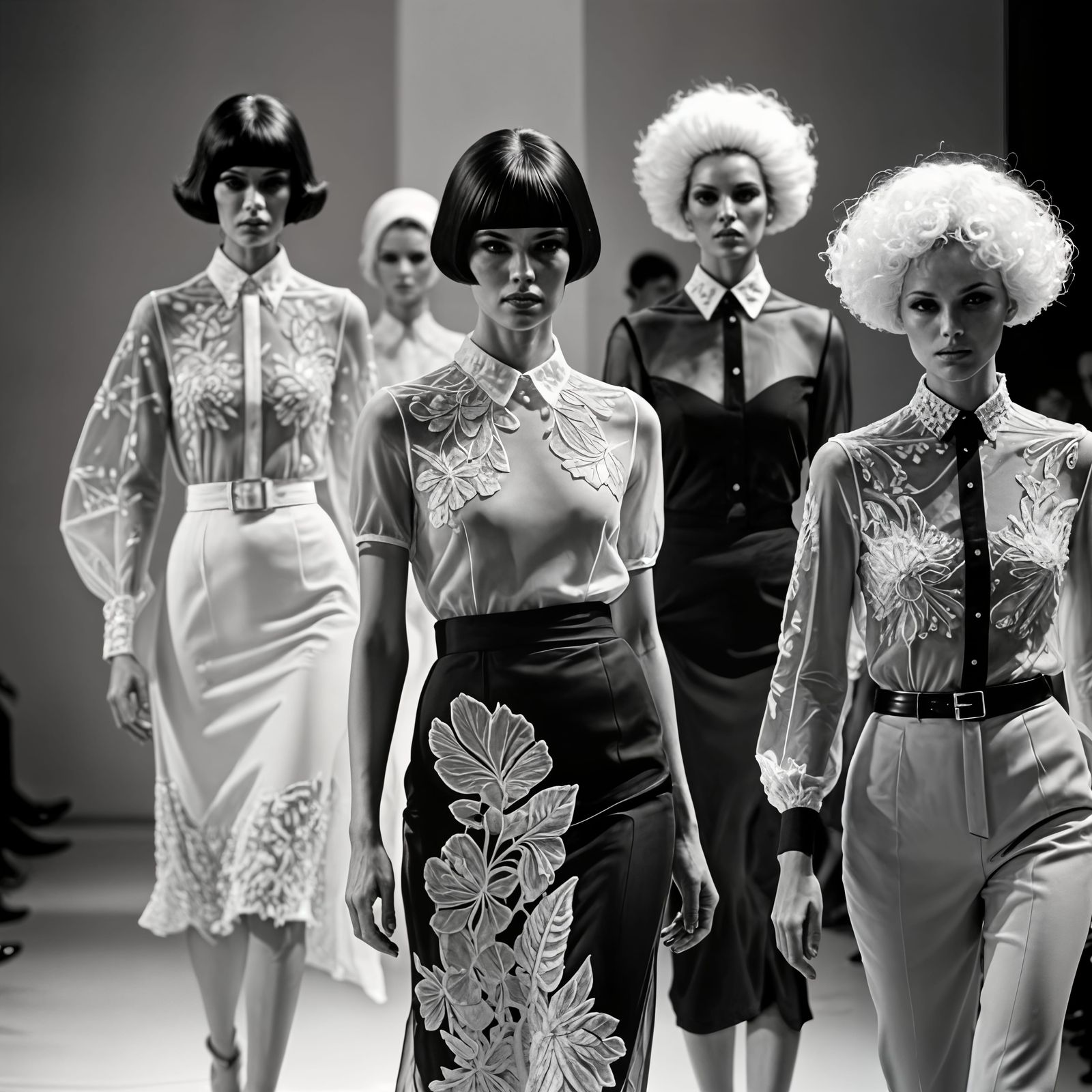 Someone went mad with embroidery for their (forgotten) show in Paris. Couldn't resist...