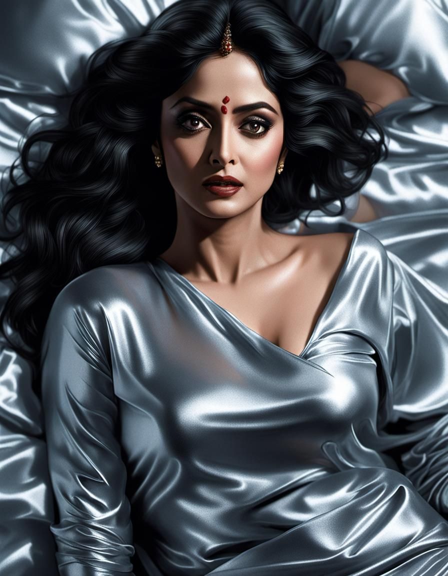 Indian Actress in Cyberpunk Neon Setting