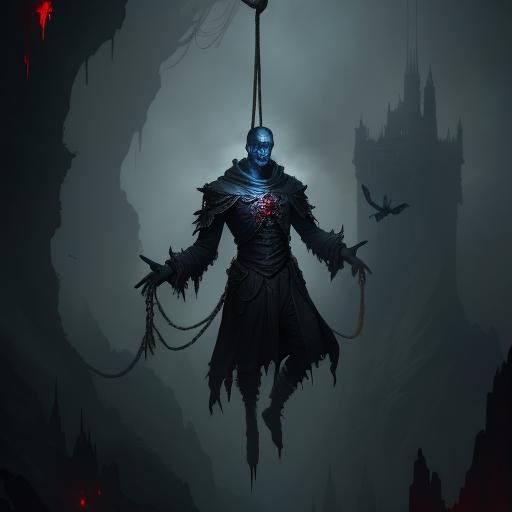 Headless Figure in Detailed Fantasy Art