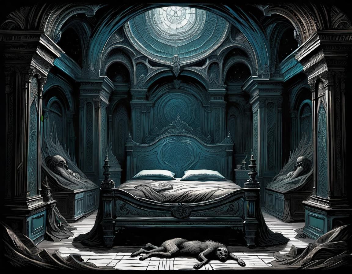 Sleep Paralysis Demons in Dramatic Style