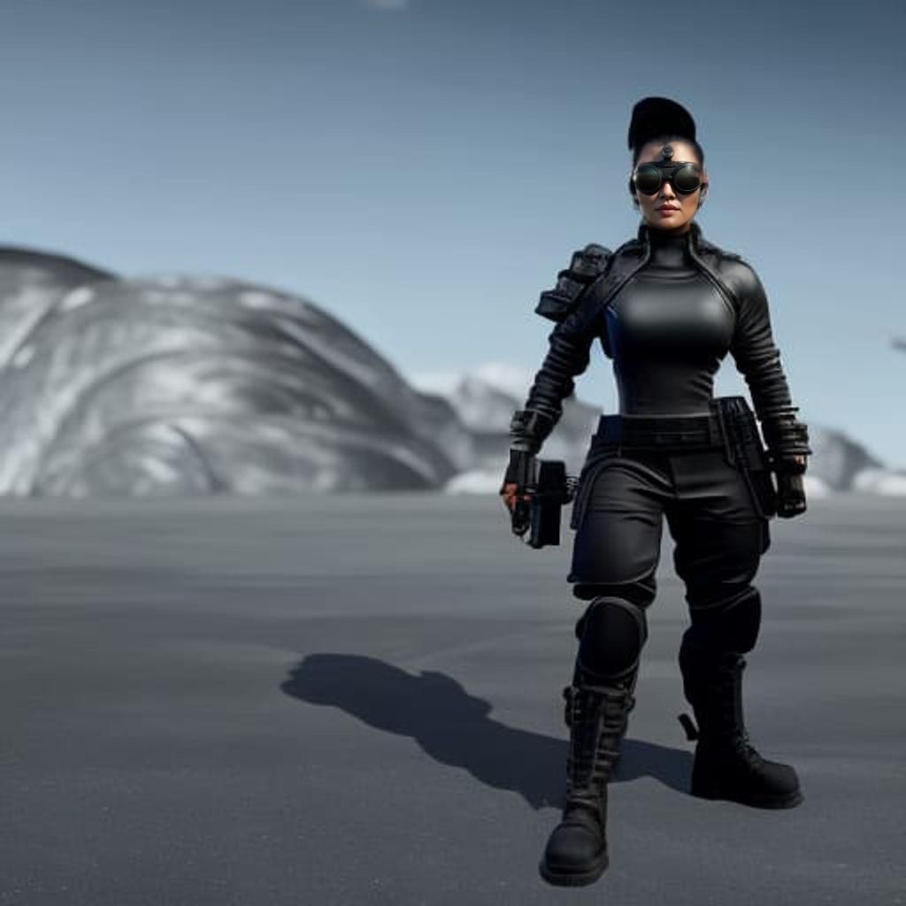 Post-Apocalyptic Asian Warrior in Cinematic 3D