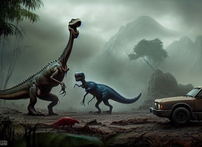 Post-Apocalyptic Jurassic Park T-Rex in Unreal Engine 5
