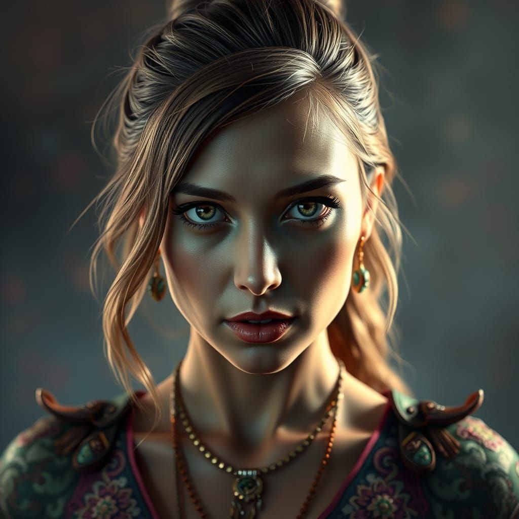 Ethereal Portrait in Concept Art Style