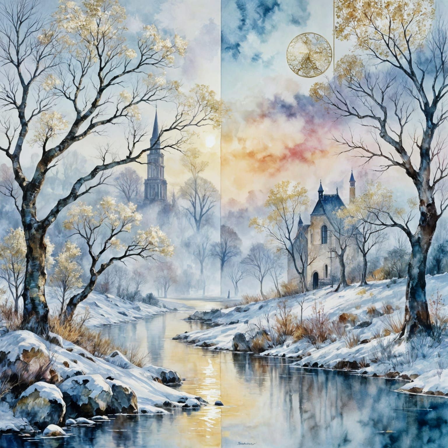 The Village of Mists....
Le Village des Brumes....