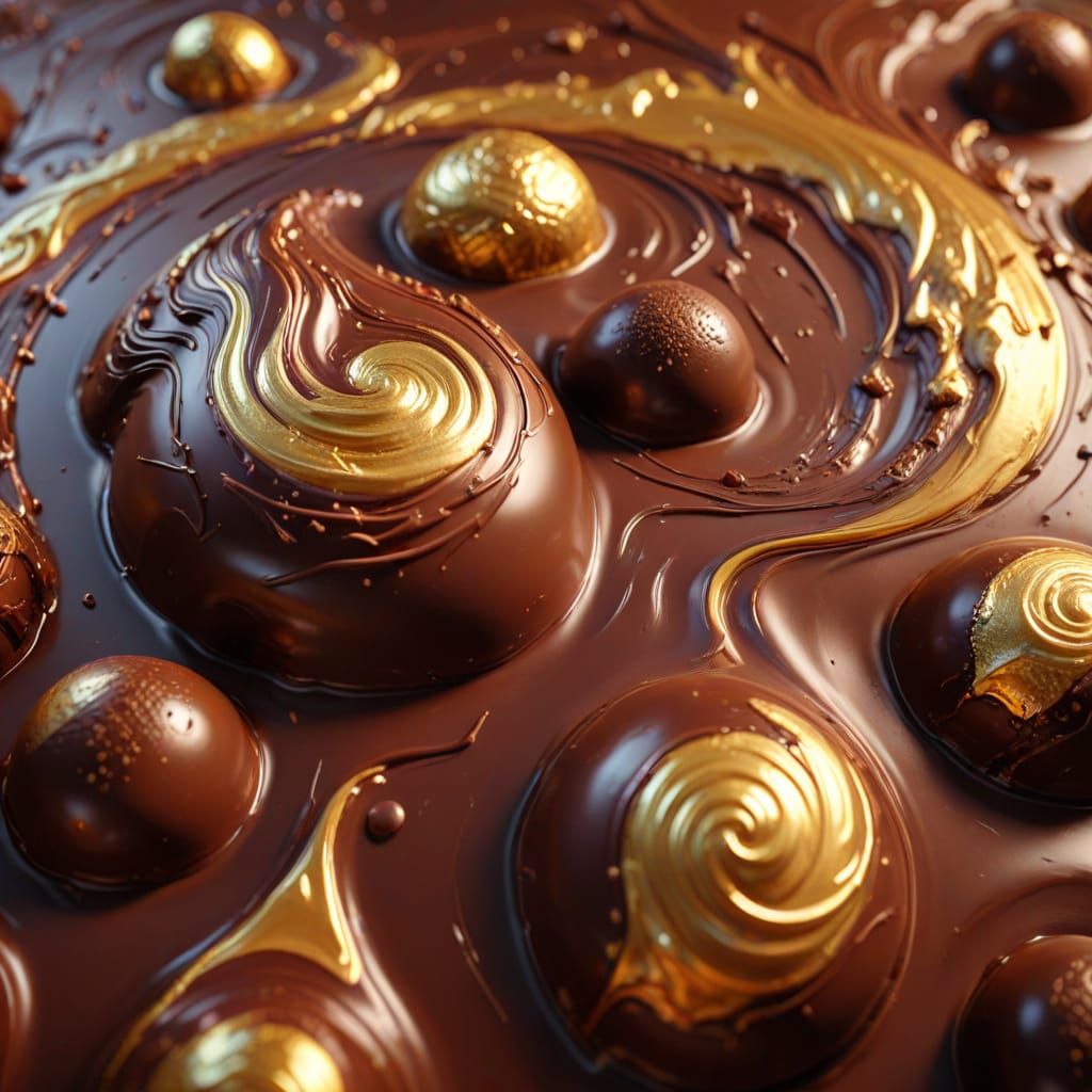 Delicious Chocolate Earth in Vibrant 3D Rendering