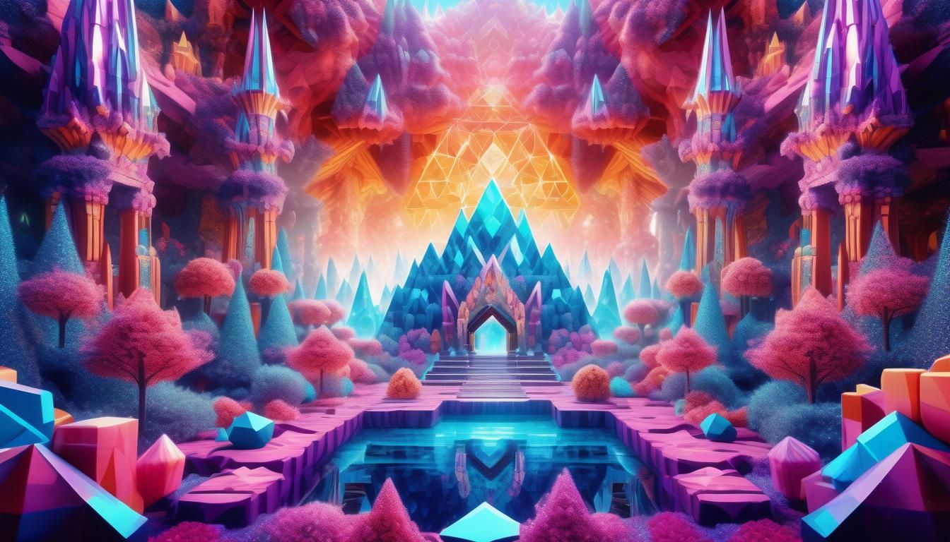 Crystal Kingdom: A Hyperrealistic Fantasy Artscape