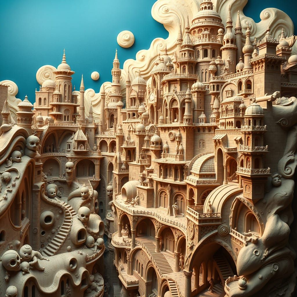 Surreal City of Clay and Wonder