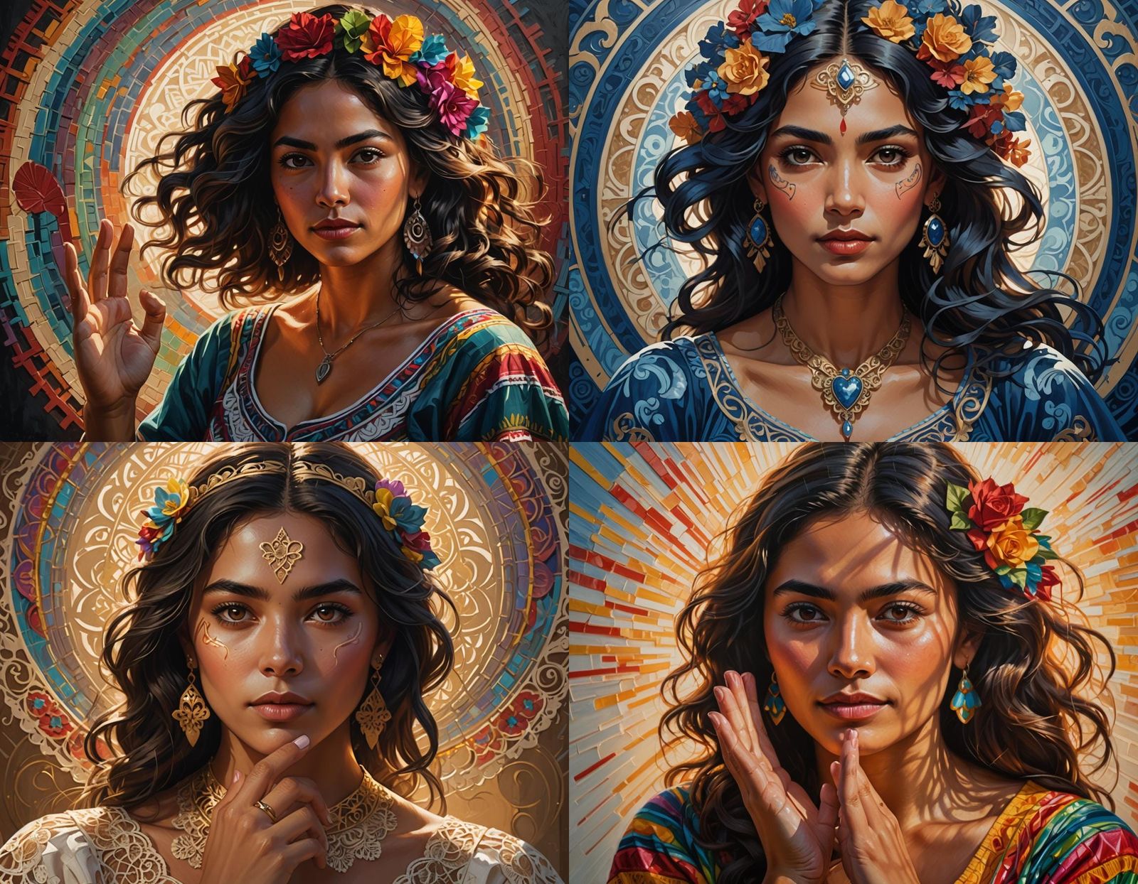 Striking Portrait of a Mexican Woman in Volumetric Lighting