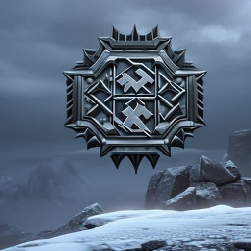 Dark Fantasy Runestone Concept Art in 8K