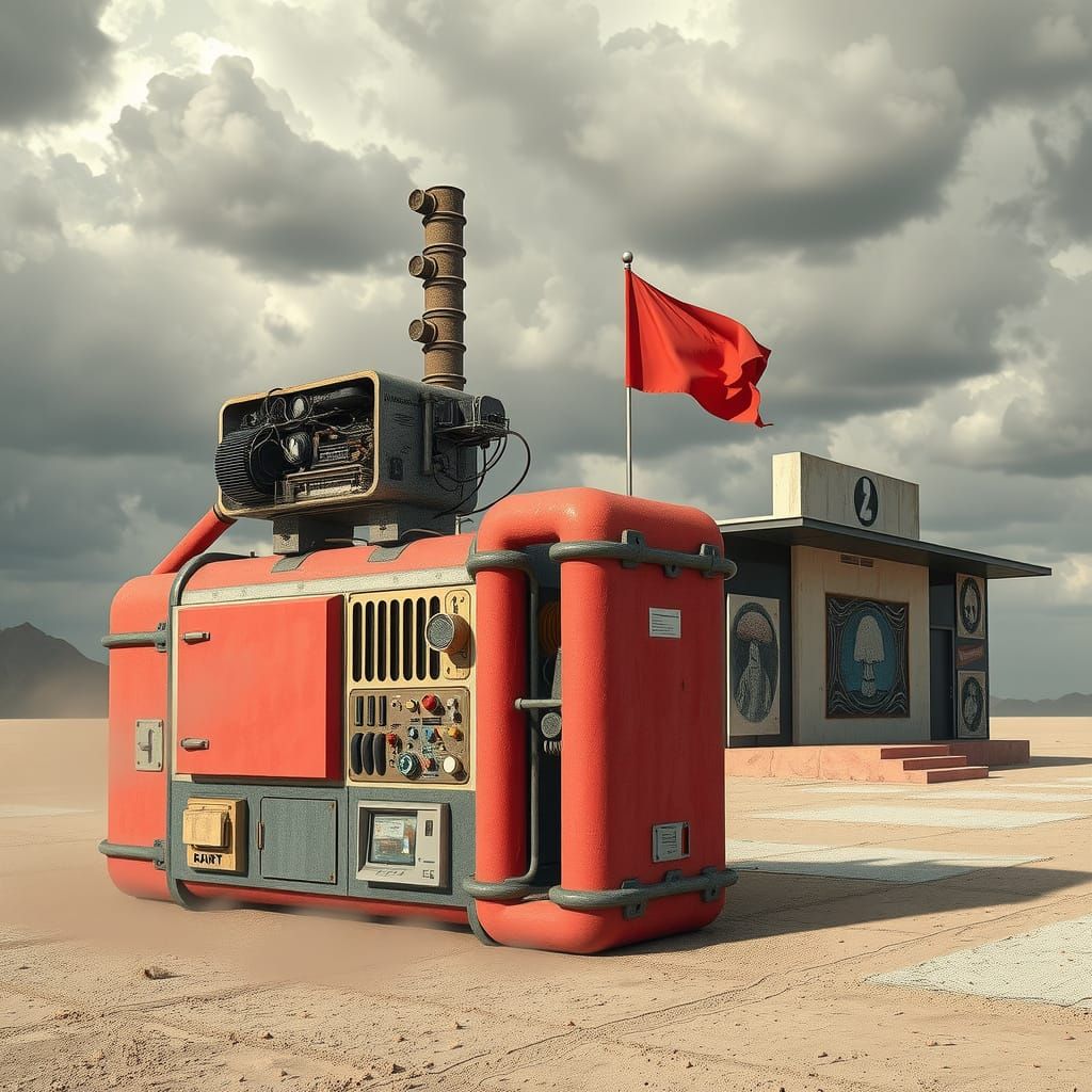 Surreal 17th Century Computer and Chewing Gum Bungalow