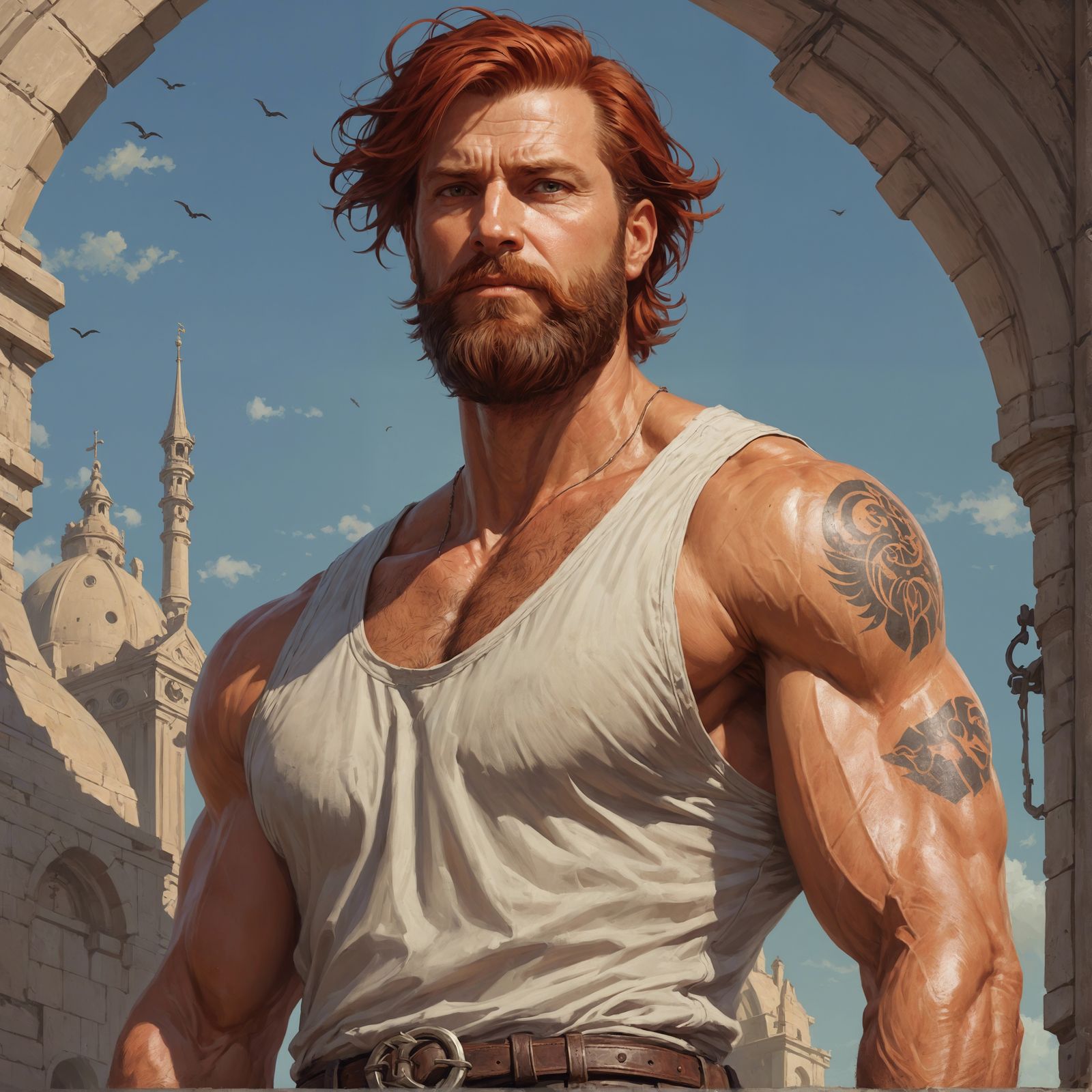 Haunted Marine Portrait in Artstation Style