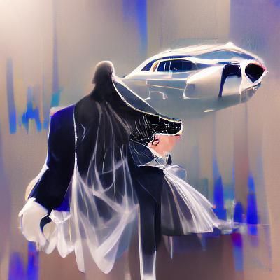 Ethereal Phantom Figure with Glowing Aura