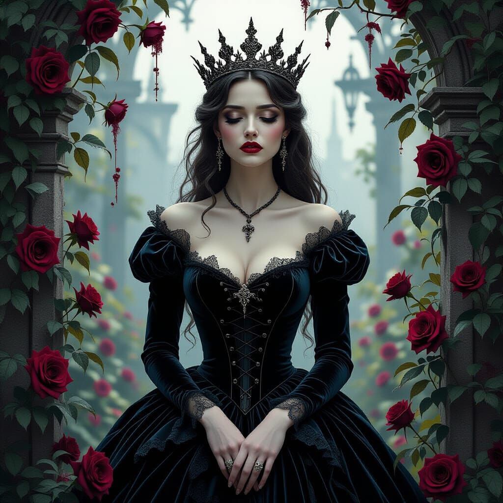 Queen of Thorns in Decaying Garden