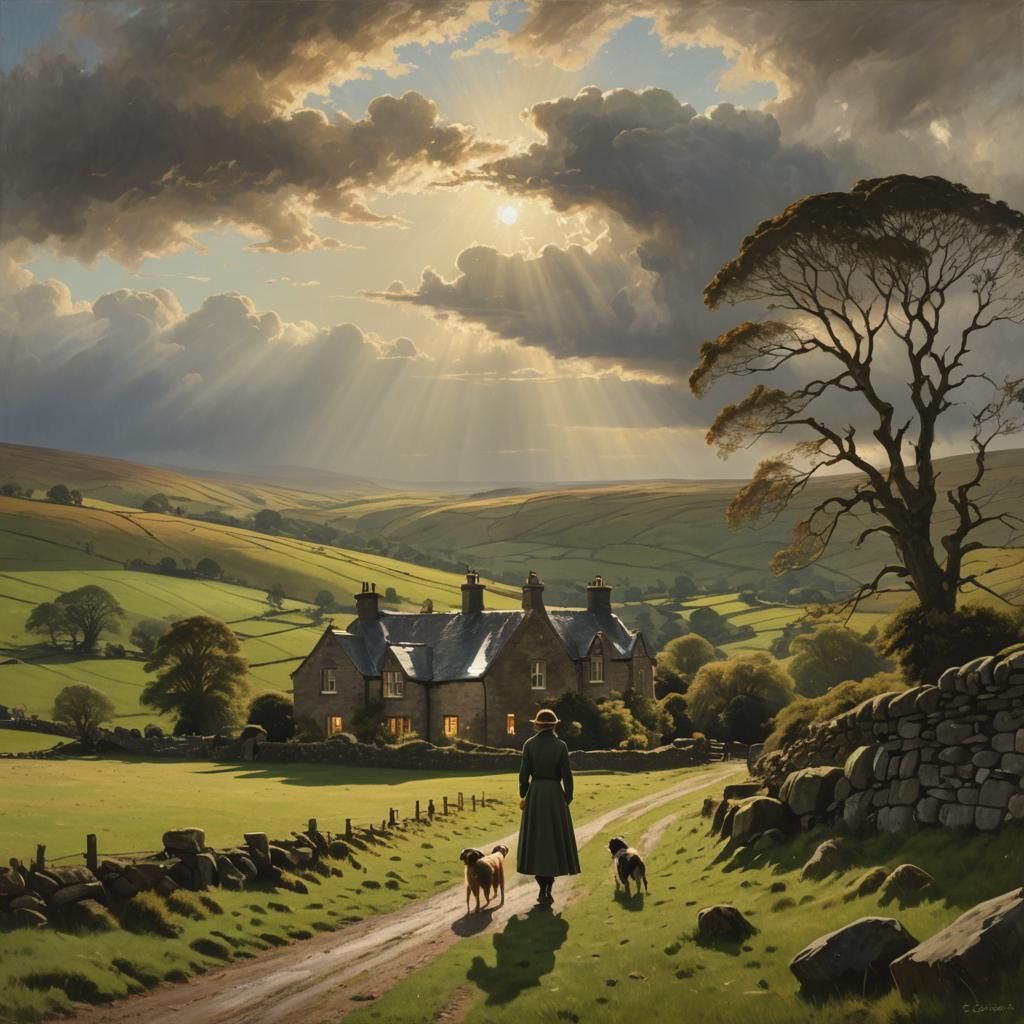 Yorkshire Dales House in Australian Tonalism