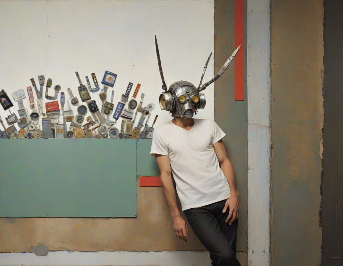 Reassembled Industrial Monstrosity in Earthy Tones