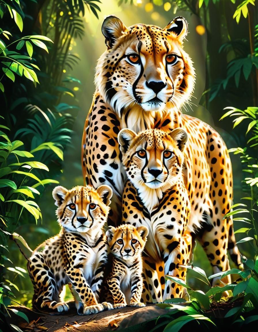 Cheetah 🐆 Family