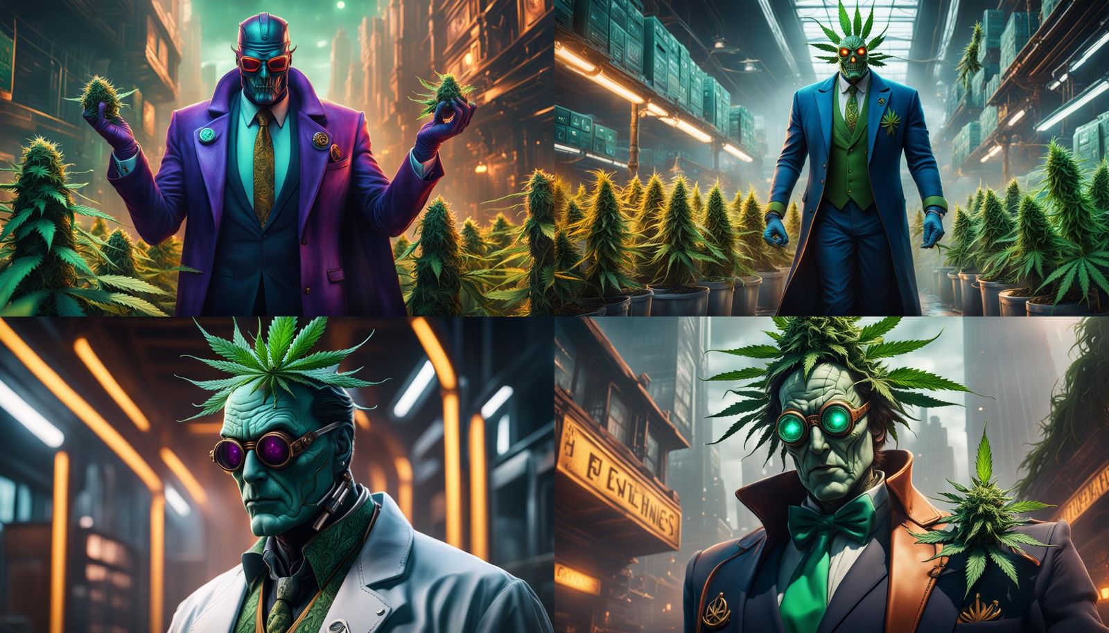 Cannabis Doctor Super Villain in Detailed Digital Art