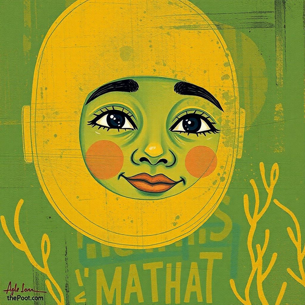 AI Amate Paper Art Image