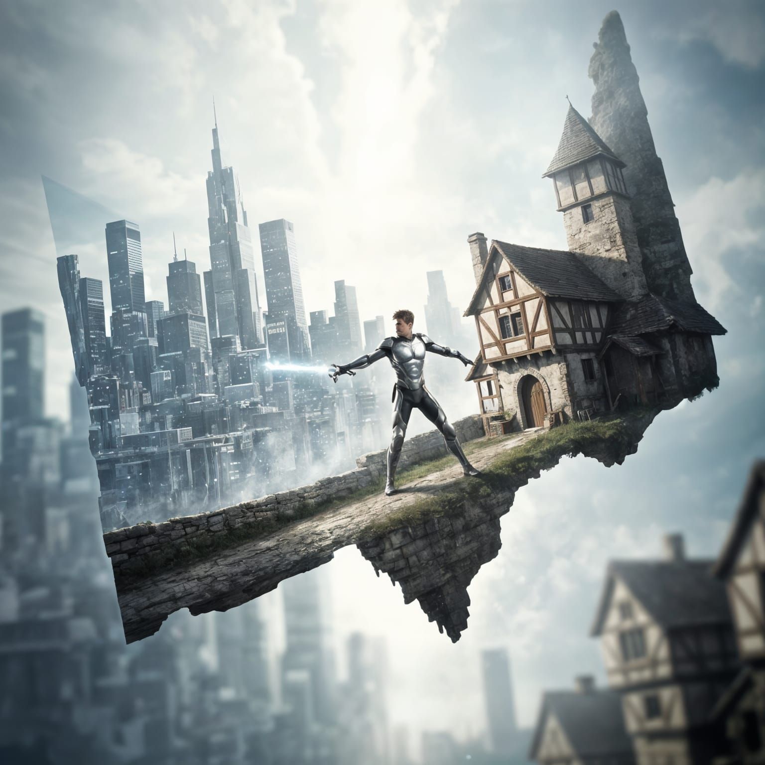 Two Time Periods Meet in Action