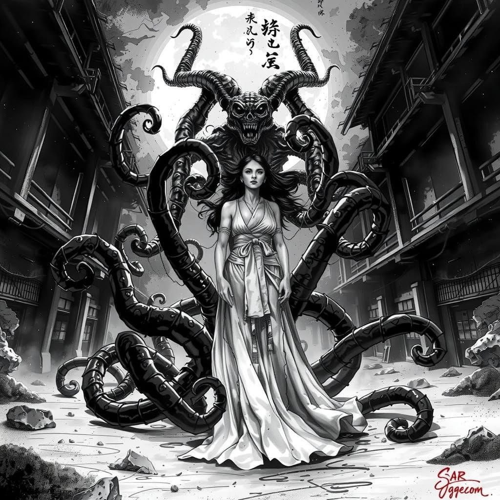 Japanese Horror: Woman Sacrificed to Elder God