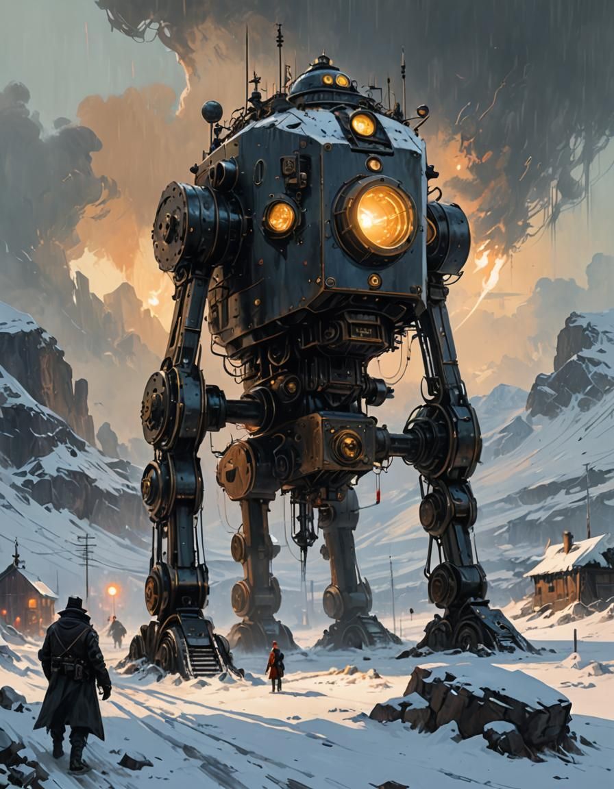 Soviet Frostpunk Mecha