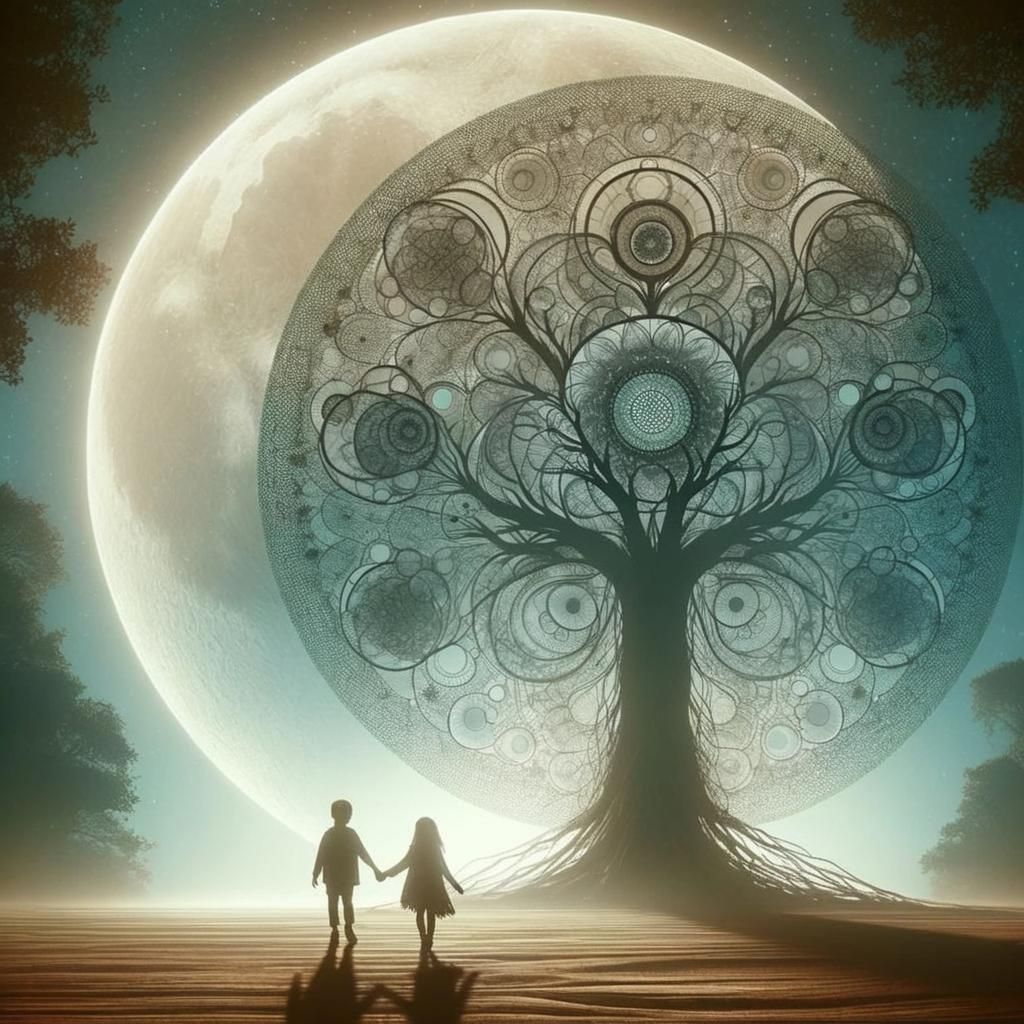 Dreaming: A Fantastical AI-Generated Scene