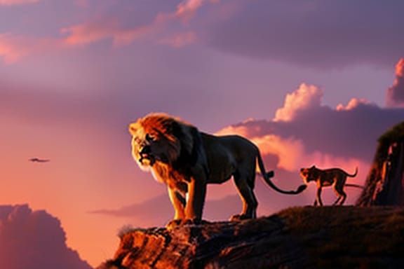 Lion King Concept Art in 8k Resolution
