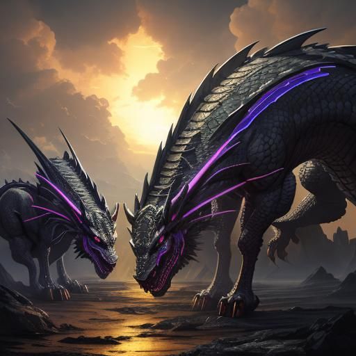 futuristic doppelganger shapeshifting dragon horse 8k resolu...