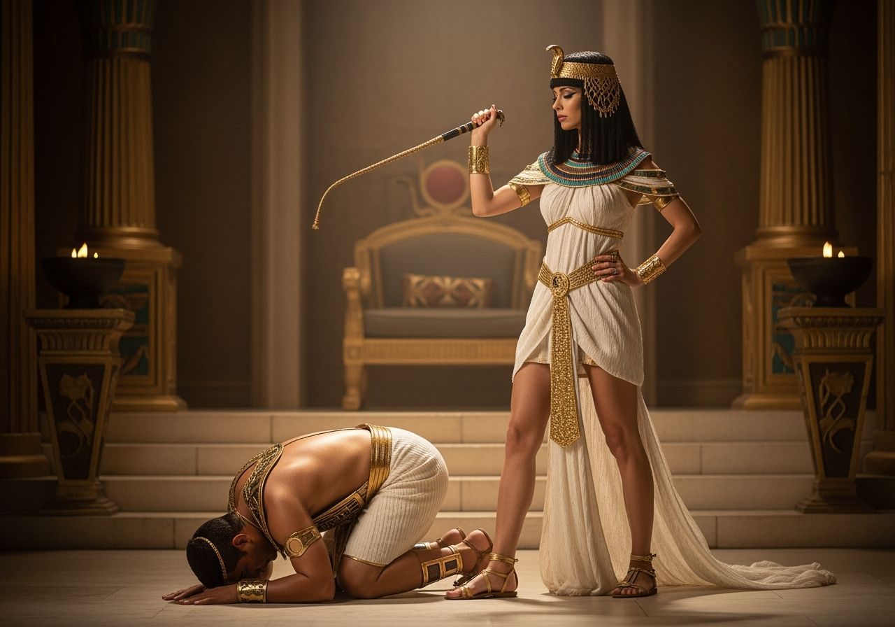 Egyptian Queen in Royal Palace: Professional Photograph