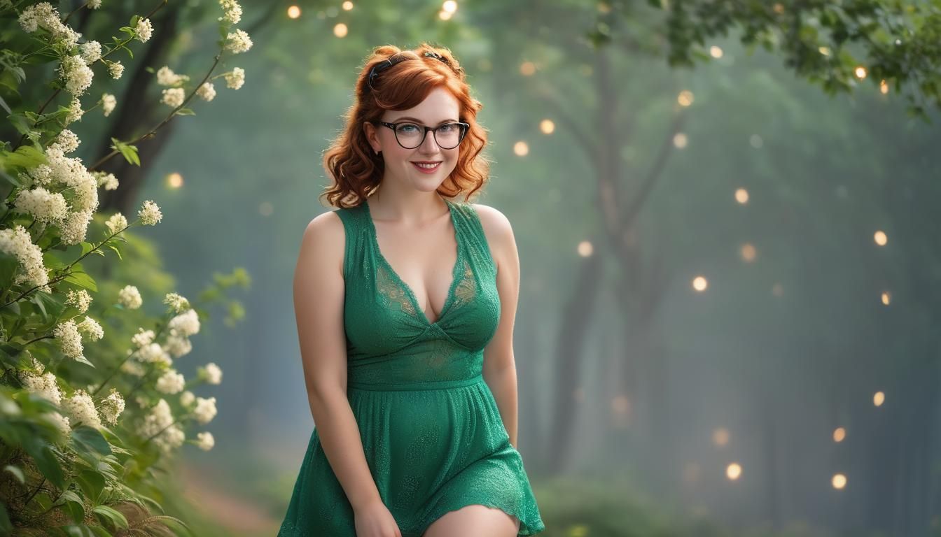 (PROFESSIONAL PHOTOGRAPHY, DSLR 64 MEGAPIXELS, BOKEH, FULL BODY POSES IN HEAVENLY PARADISE EMOTIONAL SHY BLUSHING CAUCAS...