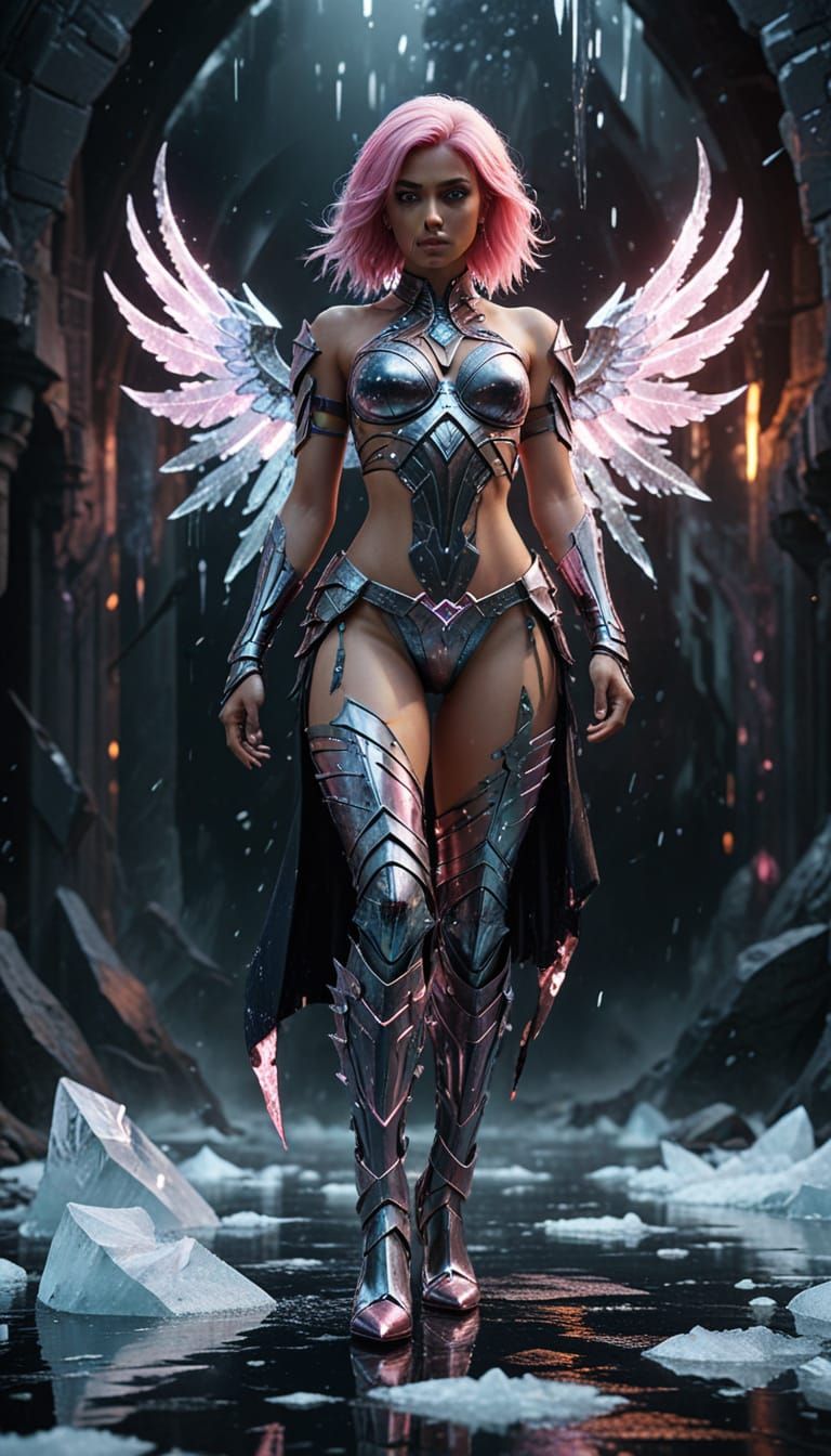 Sci-Fi Gothic Goddess of Beauty in Digital Art