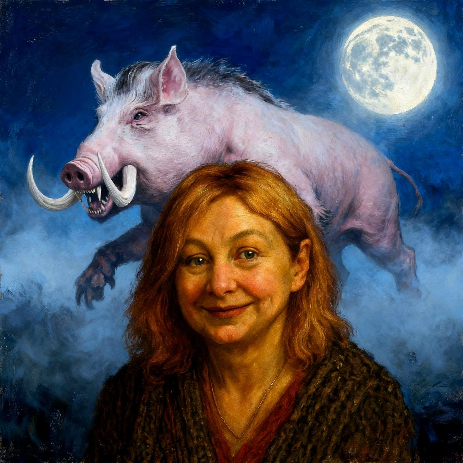 Woman Haunted by Were-Pig Nightmare