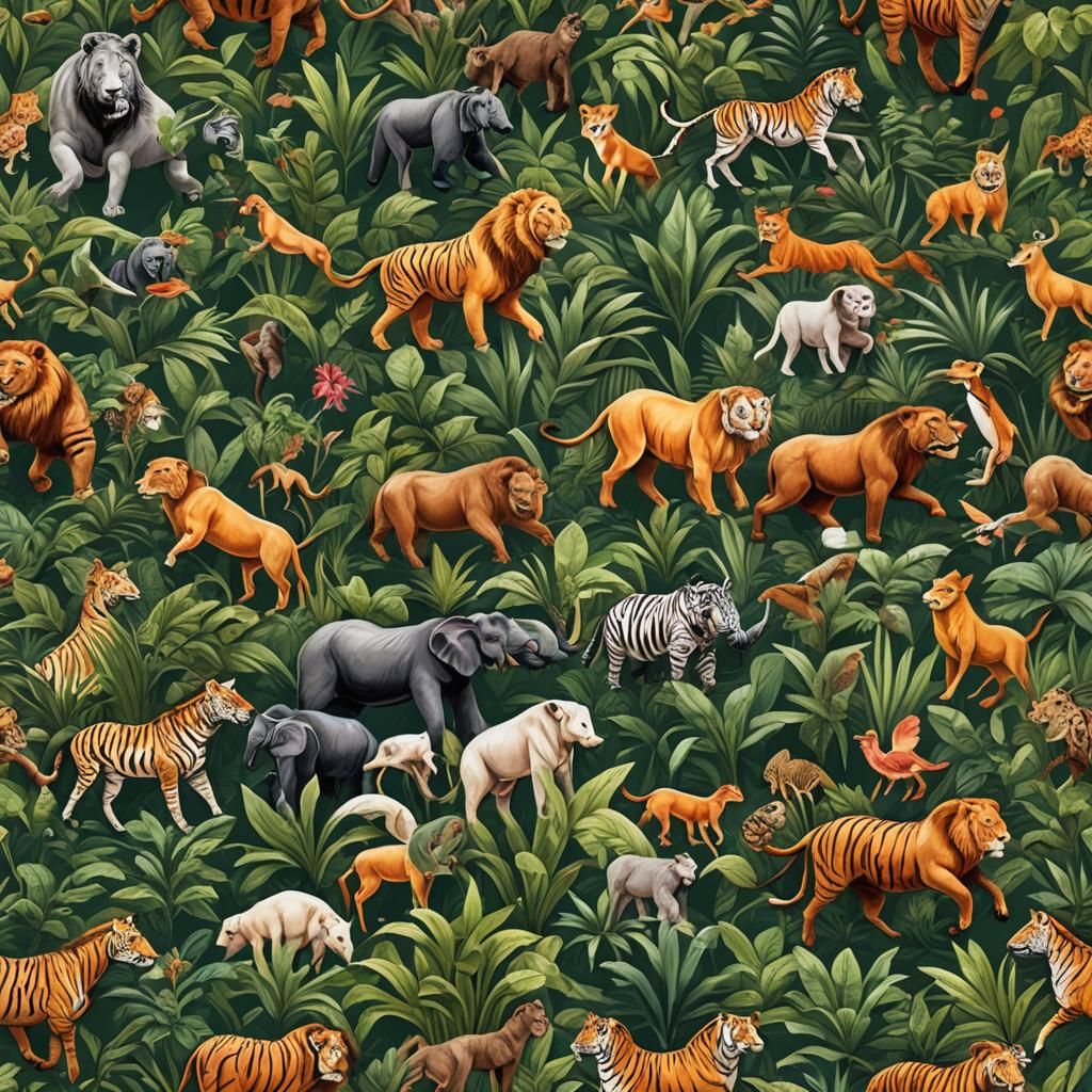 Jungle Animals Compete in Animal Olympics Race